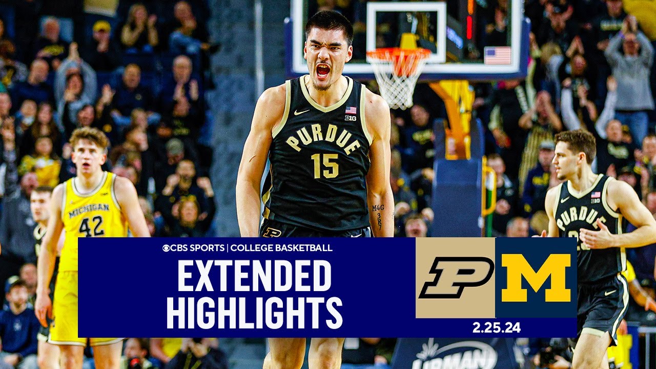 No. 3 Purdue at Michigan: College Basketball Extended Highlights I CBS Sports
