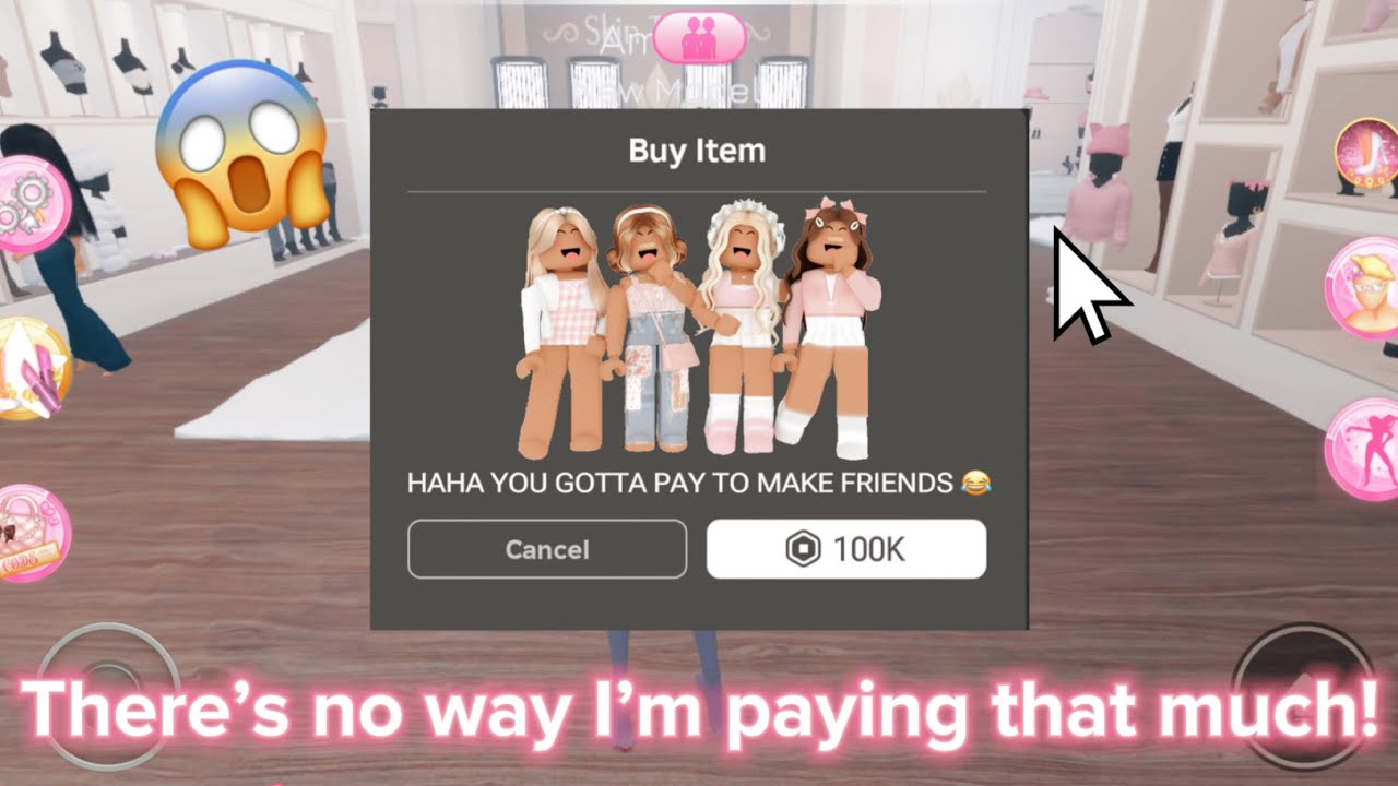 What if ROBLOX was EXPENSIVE.. 😱🤑😟