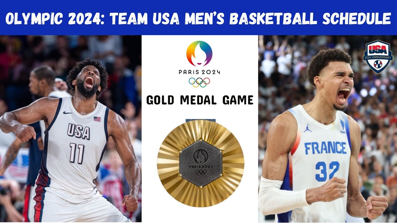 GOLD MEDAL GAME: TEAM USA MEN'S BASKETBALL SCHEDULE AT THE PARIS OLYMPICS 2024
