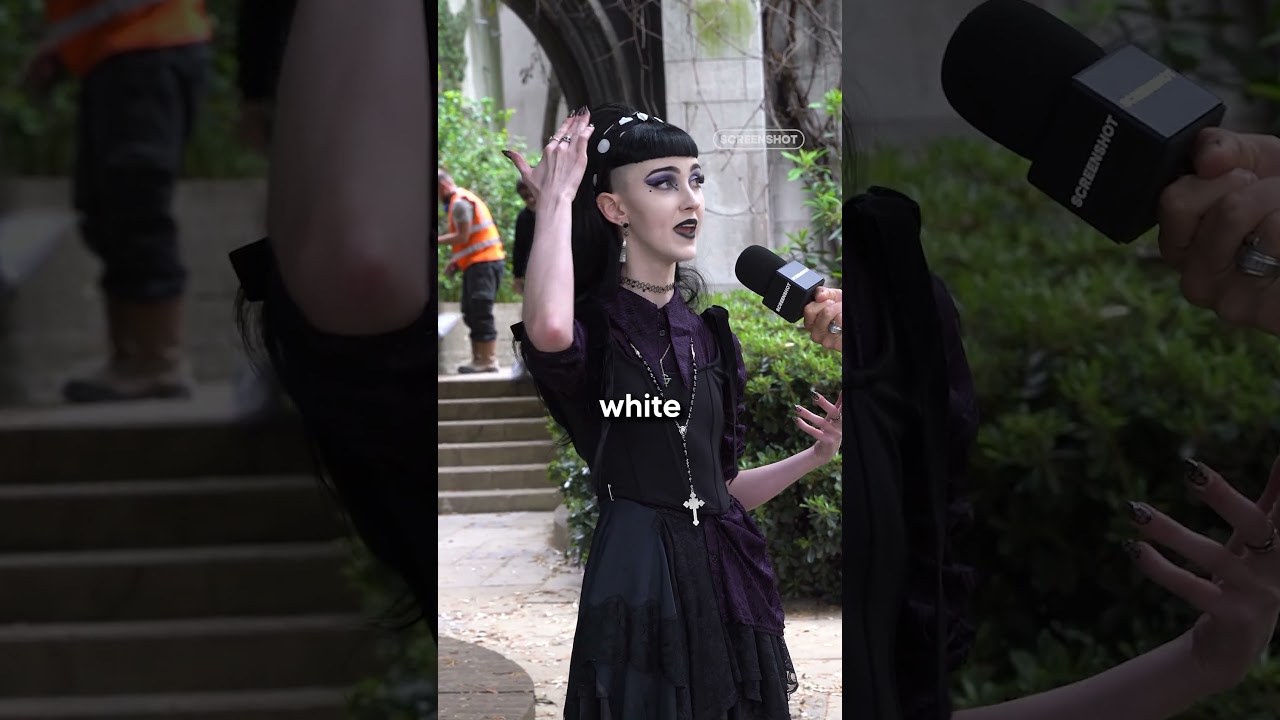 Goths and Emos aren’t the same thing?! #goth #emo #publicvideo