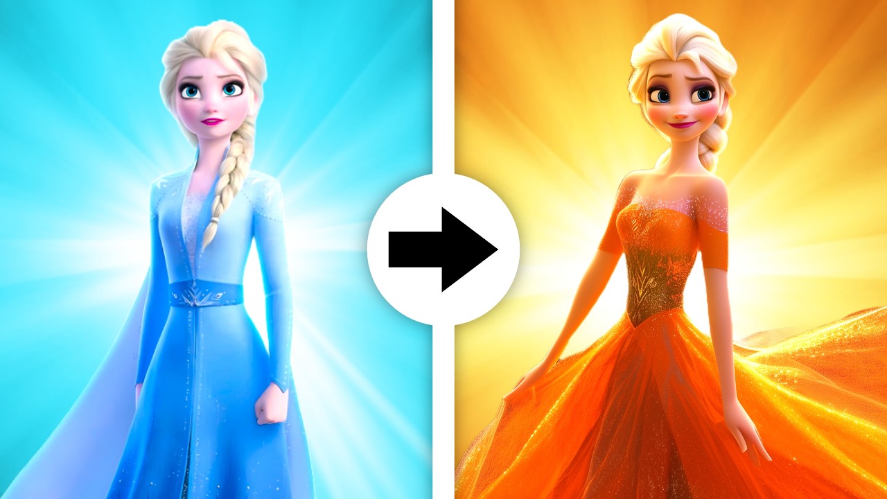 Frozen Characters As Their Opposites