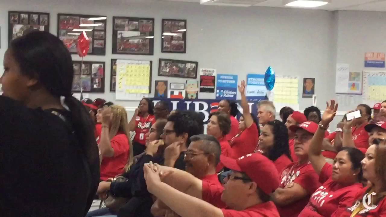 Union leader calls to defeat "racist, sexist asshole" Trump