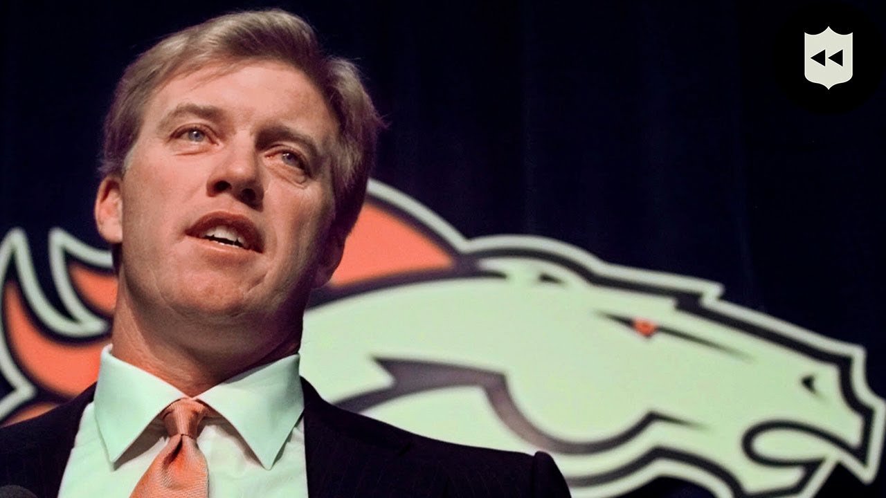 John Elway's Emotional Retirement Press Conference | NFL Throwback