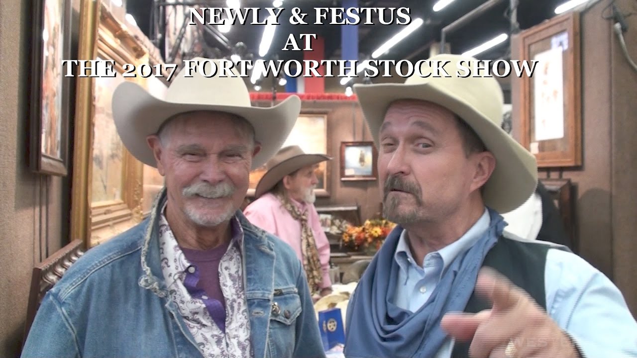 Buck Taylor (Newly) and Festus from the Gunsmoke TV show at the Fort Worth Stock Show