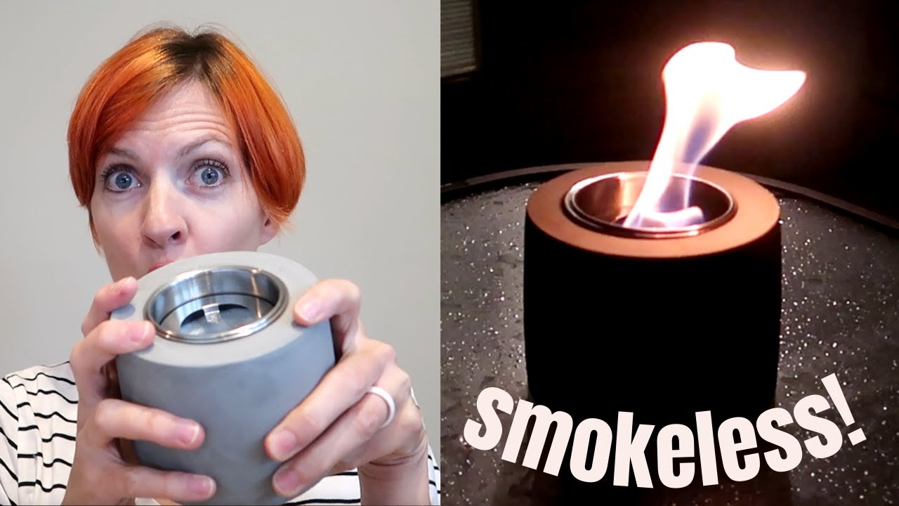 Smokeless tabletop fire pit bowl - just need rubbing alcohol!