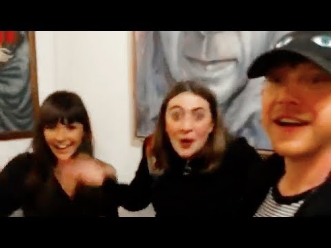 Rupert Grint and Georgia Groome being adorable in Spain!
