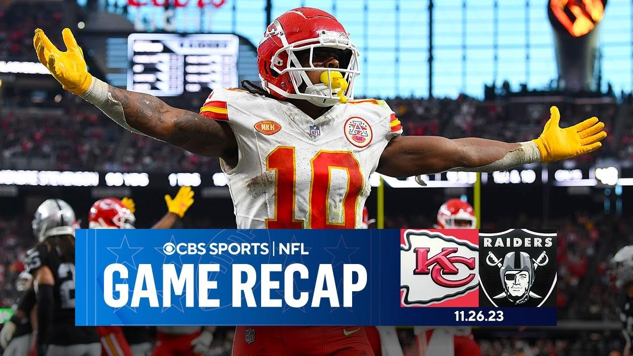 Pacheco scores FIRST career Multi-TD game, as Chiefs BEST Raiders | Game Recap | CBS Sports