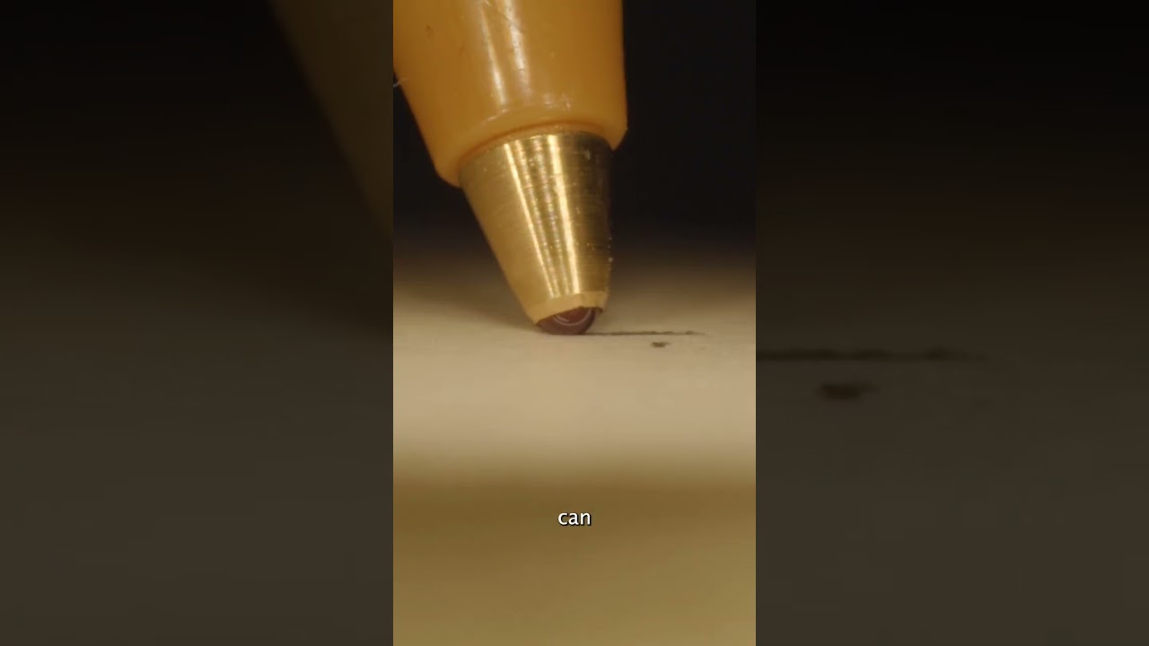 How does a ball point pen work?