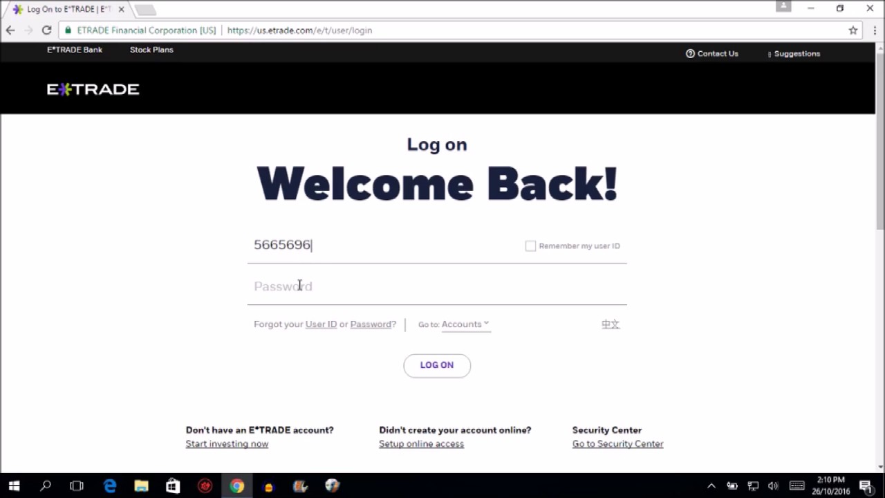 eTrade LogIn Tutorial 2017 - E Trade Login (Step by Step Tutorial)