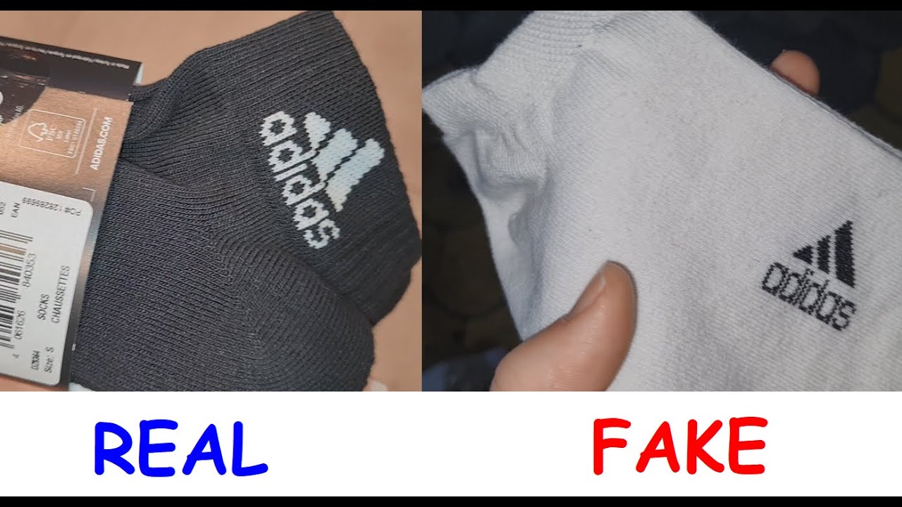 Adidas socks real vs fake. How to spot fake Adidas superlite socks
