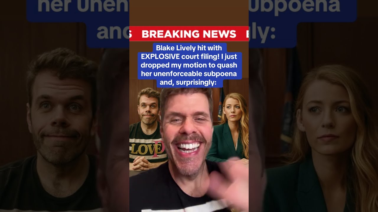 Blake Lively Hit With EXPLOSIVE Court Filing! Perez Hilton Dropped His Motion To Quash Her Subpoena!