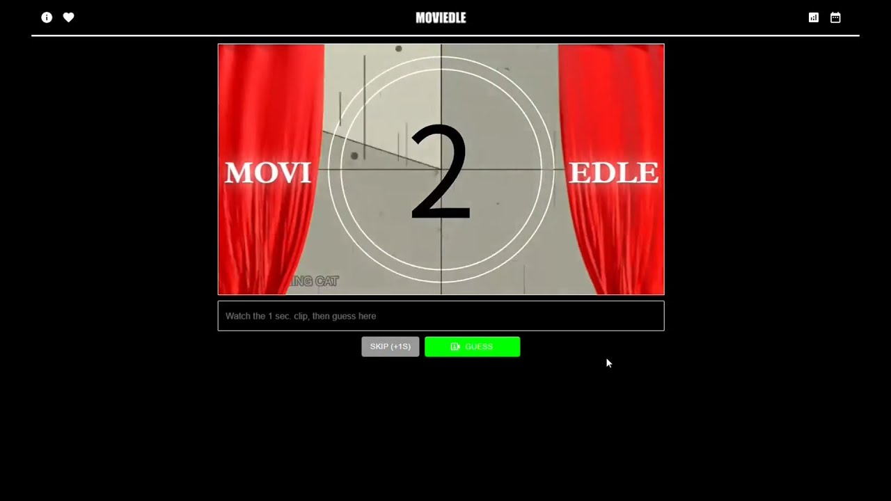 Moviedle - Gameplay