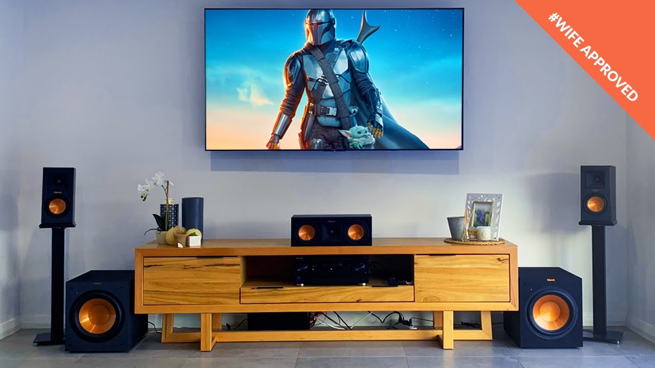 My Living Room Theater Tour! Klipsch | Dolby Atmos 5.2.4 | Living Room Home Cinema Setup!