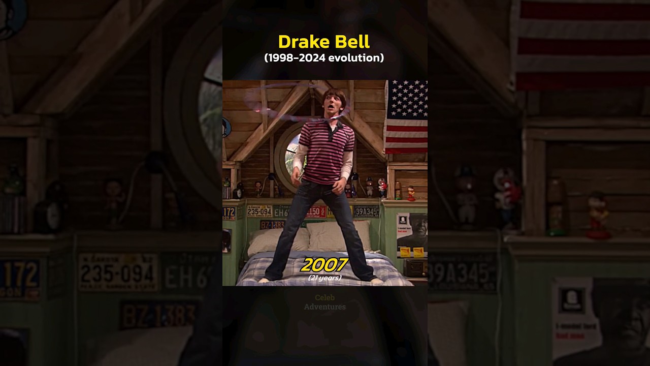 Drake Bell evolution (1998-2024) 🎬✨️ #drakebell #throwback #actor
