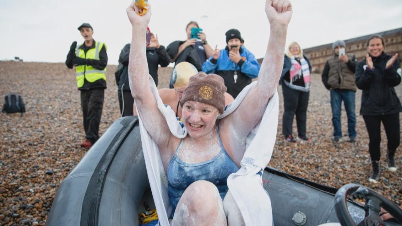 Woman Swims English Channel 4 Times in 54 Hours