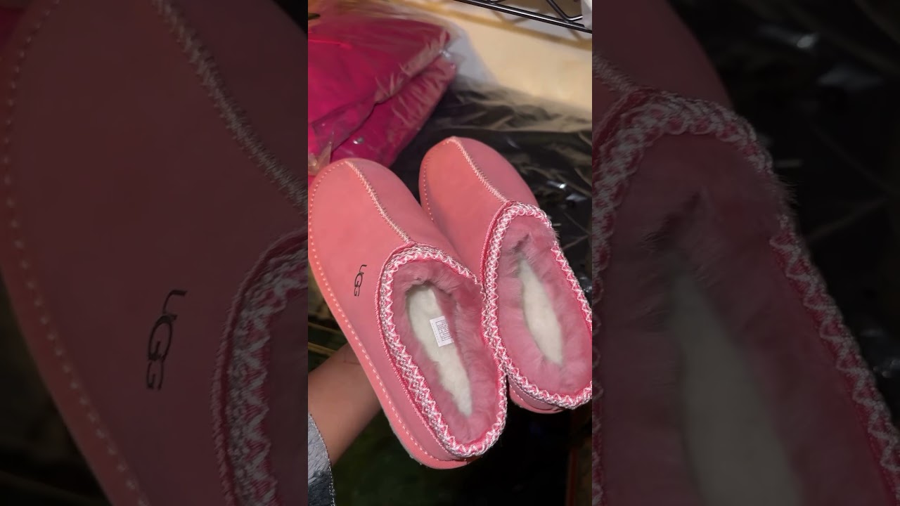 pink ugg tasman slipper #uggs #pinkuggs #youtubeshorts #shorts #fyp