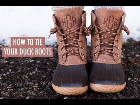 How To Tie Your Duck Boots!