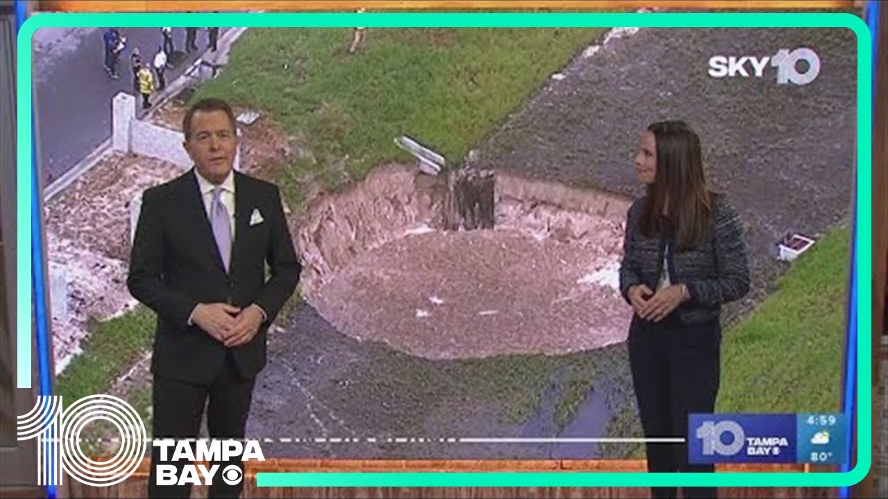55-foot-wide sinkhole opens near Scott Lake in Lakeland