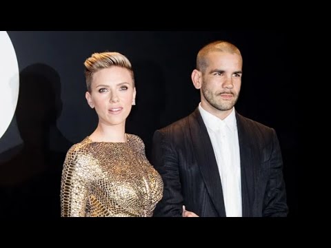 Scarlett Johansson and Romain dauriac (street style)