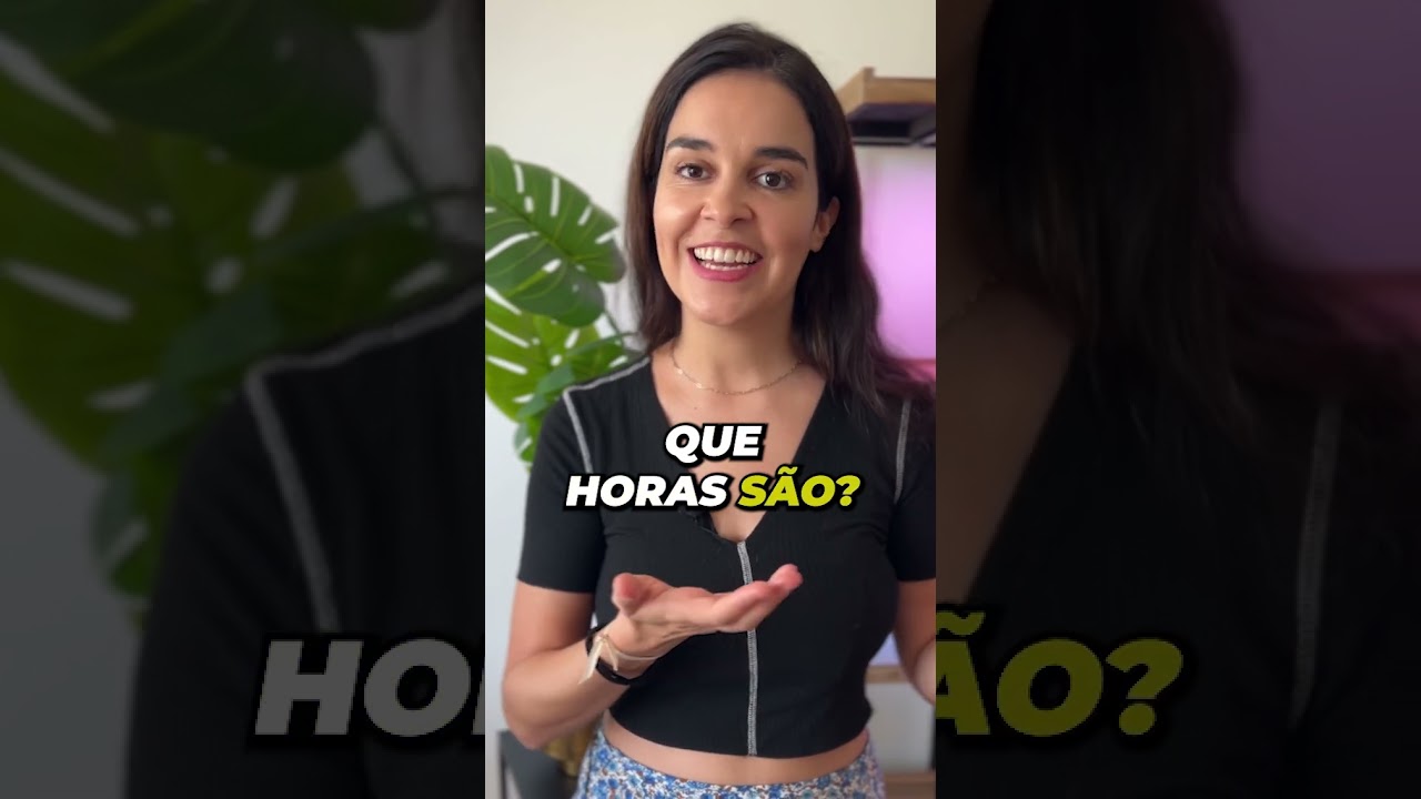 WHAT TIME IS IT in Portuguese #shorts