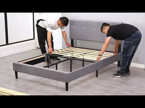 Upholstered Platform Bed Frame assembly
