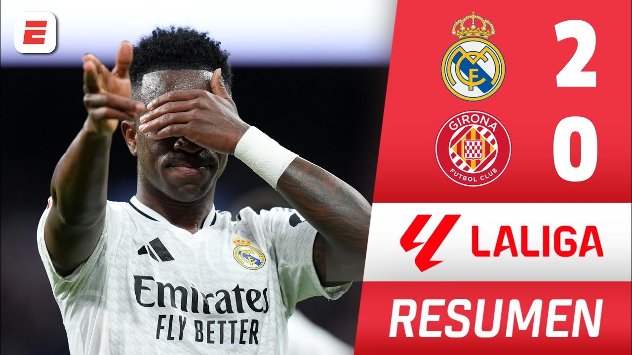 REAL MADRID CUMPLIÓ Y GANÓ 2-0 vs GIRONA con GOLES de VINICIUS y MODRIC. Sigue en LA PELEA | La Liga
