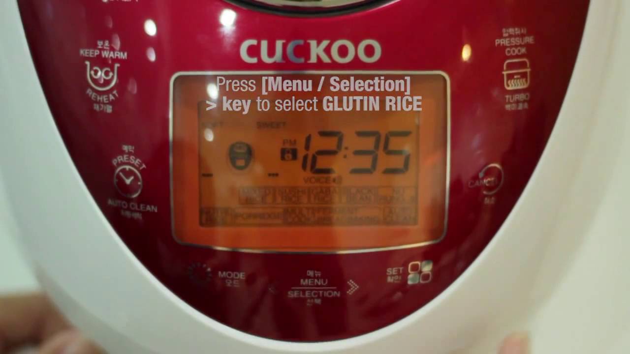 CUCKOO - PRESSURE RICE COOKER (CRP-N0681F) - WHITE RICE RECIPE BY HEAP SENG GROUP