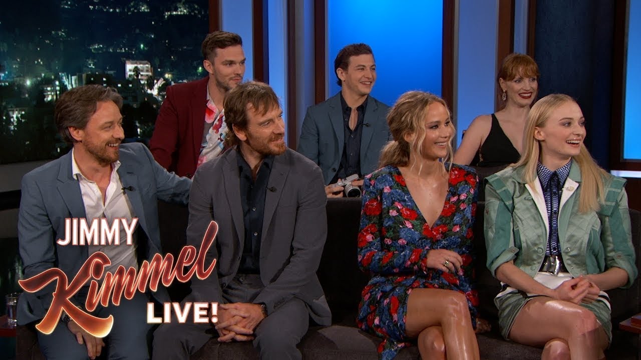 Jimmy Kimmel Interviews Dark Phoenix Cast