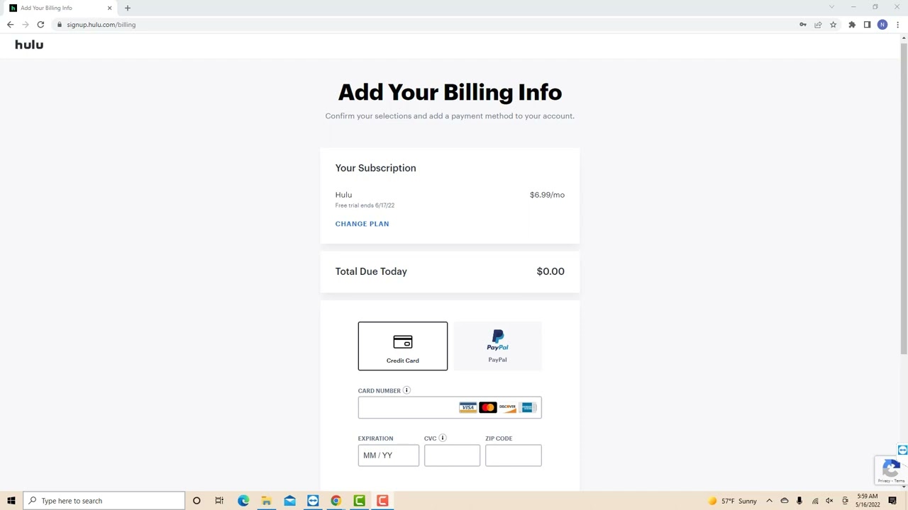 Hulu Free Trial - Sign Up Tutorial