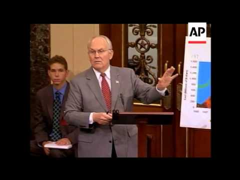 Idaho senator Larry Craig was on the senate floor Thursday for the first time since a sex scandal th