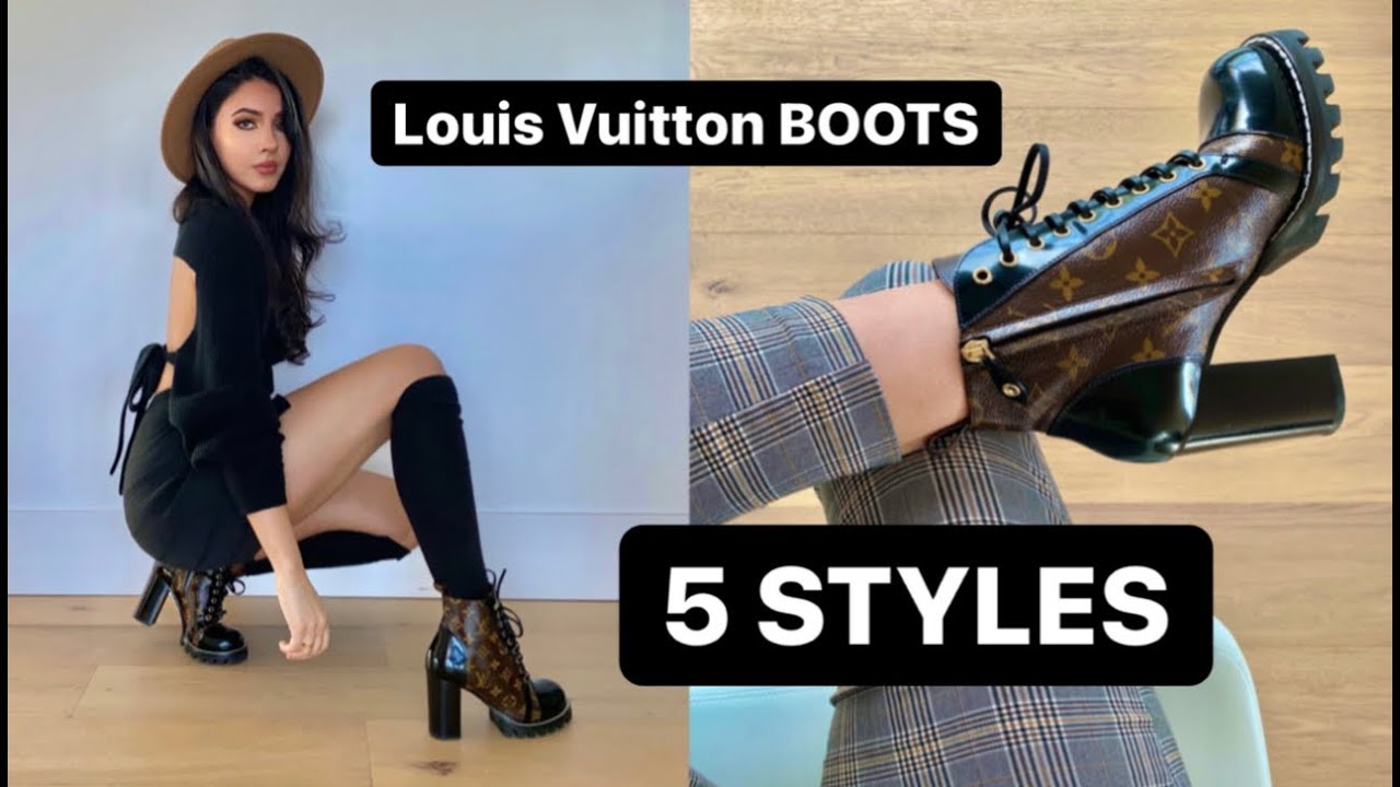 HOW TO STYLE LOUIS VUITTON BOOTS - 5 LOOKS #louisvuitton