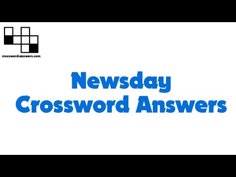 Newsday Crossword Answers for Friday, April 22, 2022 ( 2022-04-22 )
