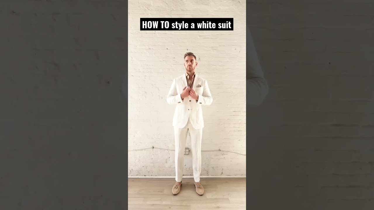 HOW TO style a white suit! Pick 1, 2 or 3! #shorts #suits #fashion #mensfashion