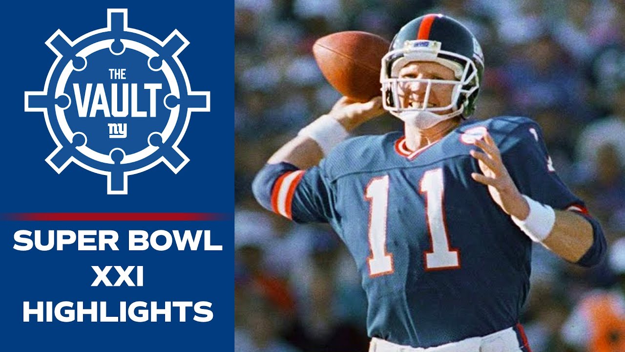 Phil Simms Leads Giants to Super Bowl XXI Victory vs. Broncos | New York Giants Highlights