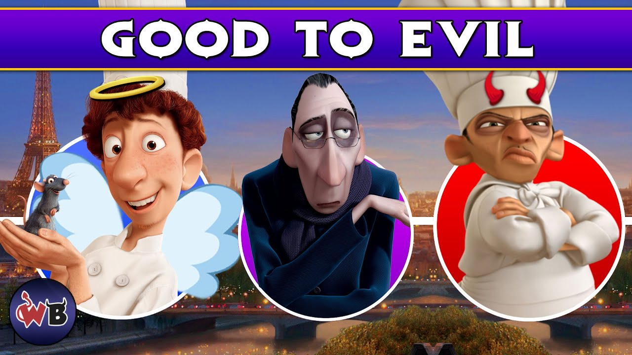 Ratatouille Characters: Good to Evil 🐭