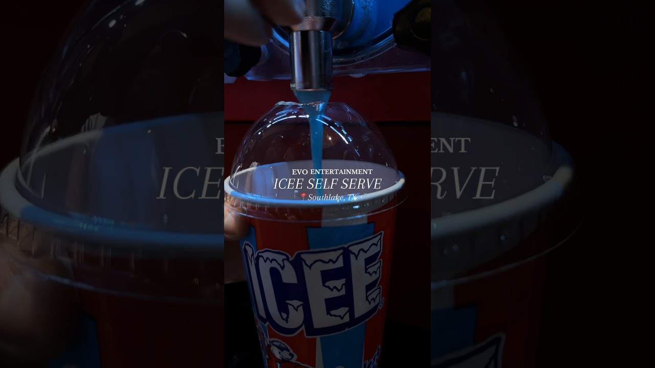 Icee self serve at EVO Entertainment: Southlake, TX