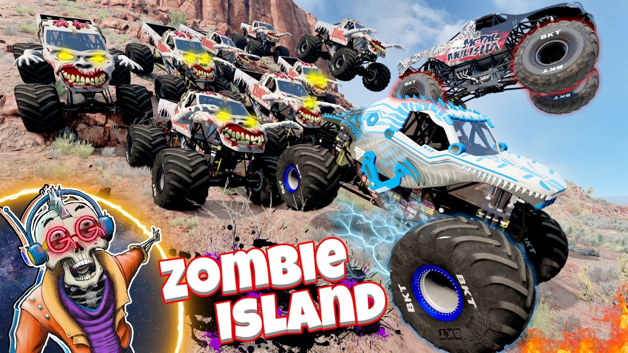 Monster Jam INSANE Zombie Island Adventure #35 | Racing, Freestyle, and High Speed Jumps