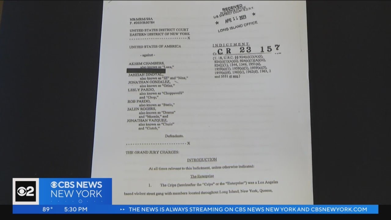 8 alleged gang members indicted on Long Island