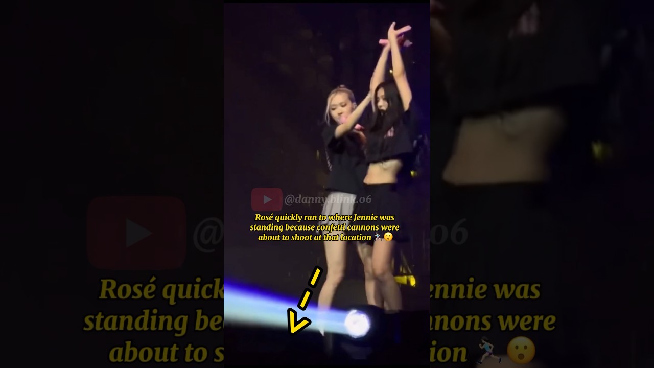 Jennie was narrowly saved from danger by Rosé #shorts #blackpink #rosé #jennie