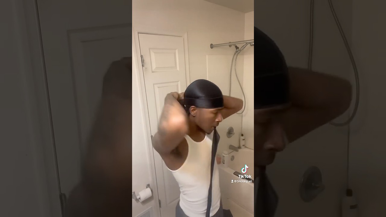 How to tie a durag. #healthyhair #360waves