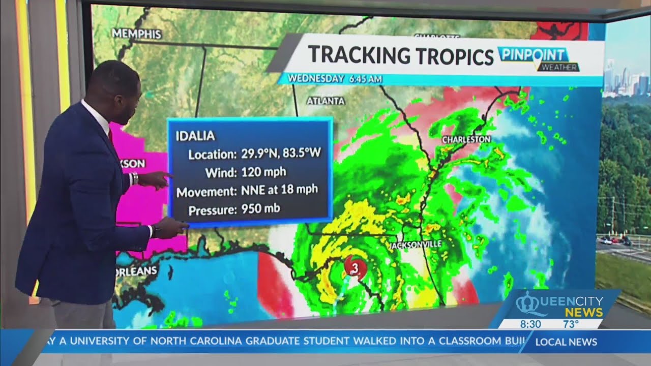 Tracking Idalia: Hurricane's projected impact on Charlotte