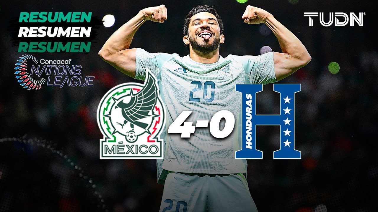 Resumen y goles | México 4-0 Honduras | CONCACAF Nations League 2024 | TUDN