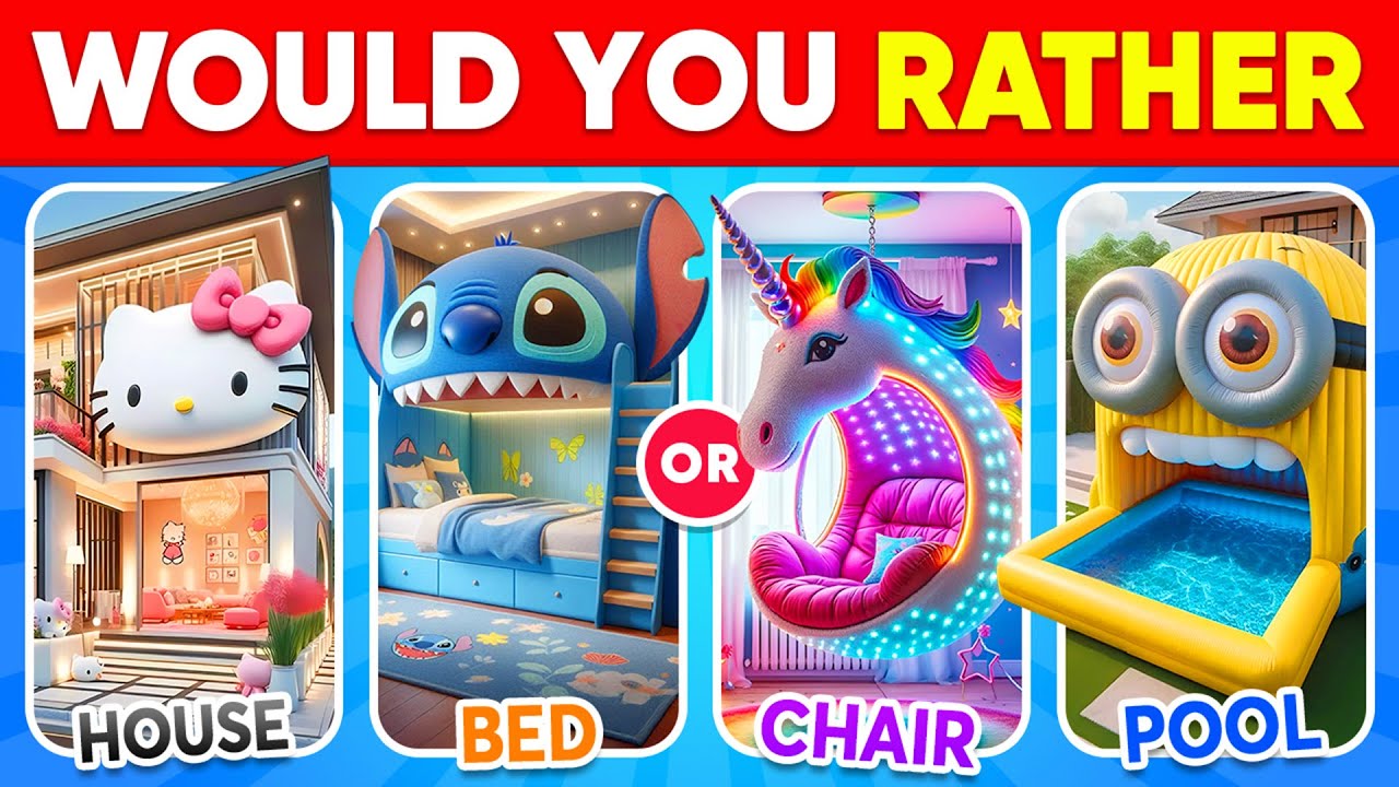 Would You Rather...? Build Your Fantasy House 🏡💞🤑🌈 Moca Quiz