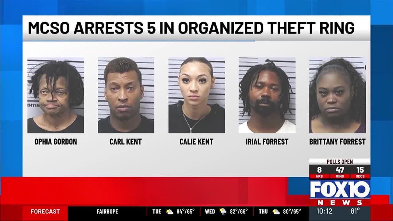 5 accused in theft ring targeting Dollar General in Grand Bay