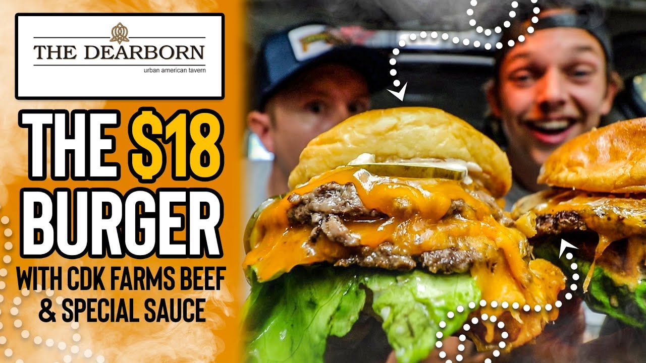 Eating The Dearborn's $18 "The Burger" in Downtown Chicago 🍔🤔