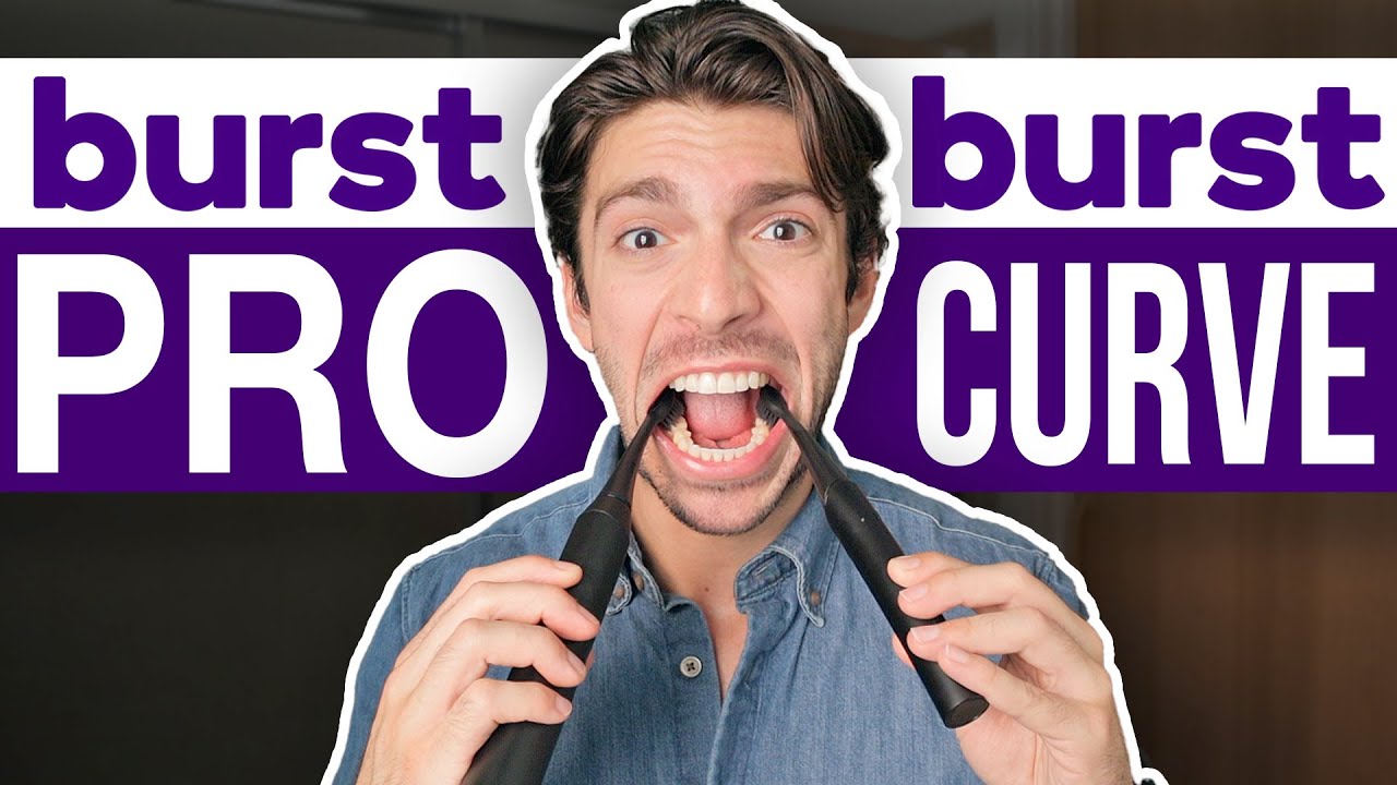Burst PRO vs Burst CURVE Sonic Toothbrush | Unboxing + Review + Comparison | david prater