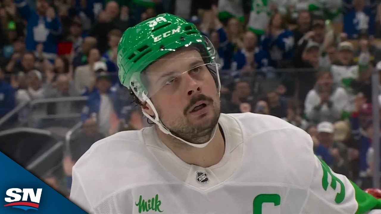 Maple Leafs' Auston Matthews Scores Two Quick Power-Play Goals To Extend Lead