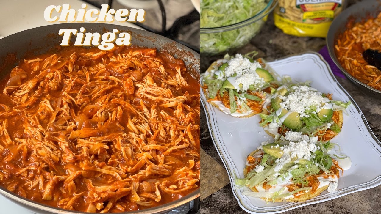 Tinga de Pollo Mexicana para chuparse los dedos!😍🤤🤤👌🏼