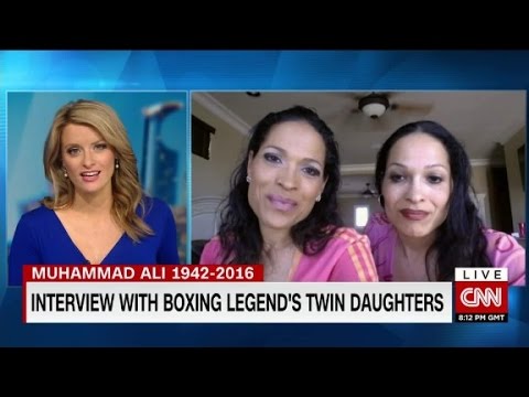 Ali's twin daughters speak for the first time
