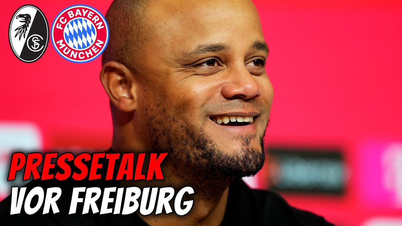Pressetalk mit Kompany vor SC Freiburg - FC Bayern | Bundesliga